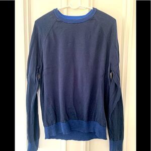 Banana Republic supima cotton navy blue sweater L